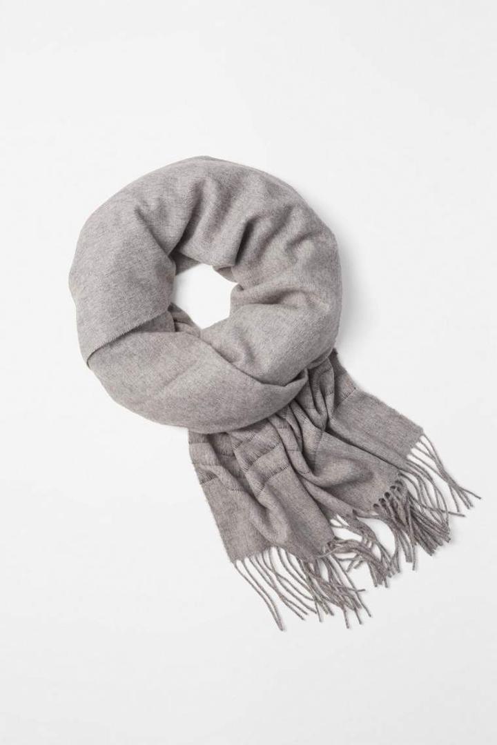 Rag & Bone - Brushed Stripe Scarf - Heather Grey - One Size