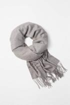 Rag & Bone - Brushed Stripe Scarf - Heather Grey - One Size