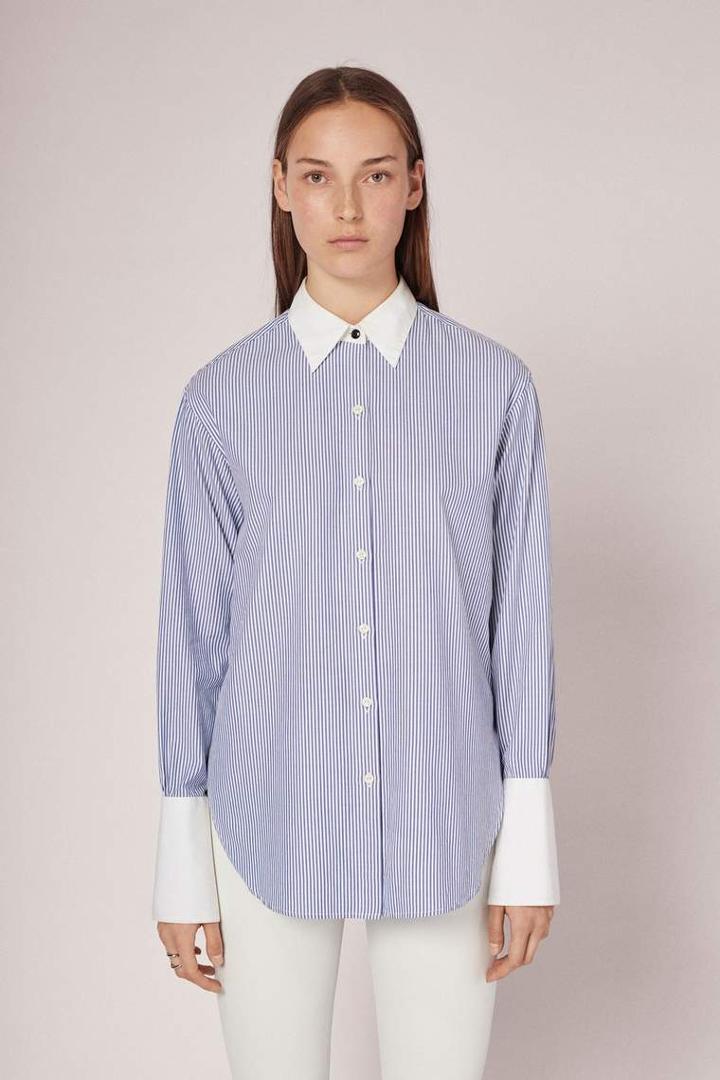 Rag & Bone - Essex Y/d Shirt - Blue Stripe - Xxs