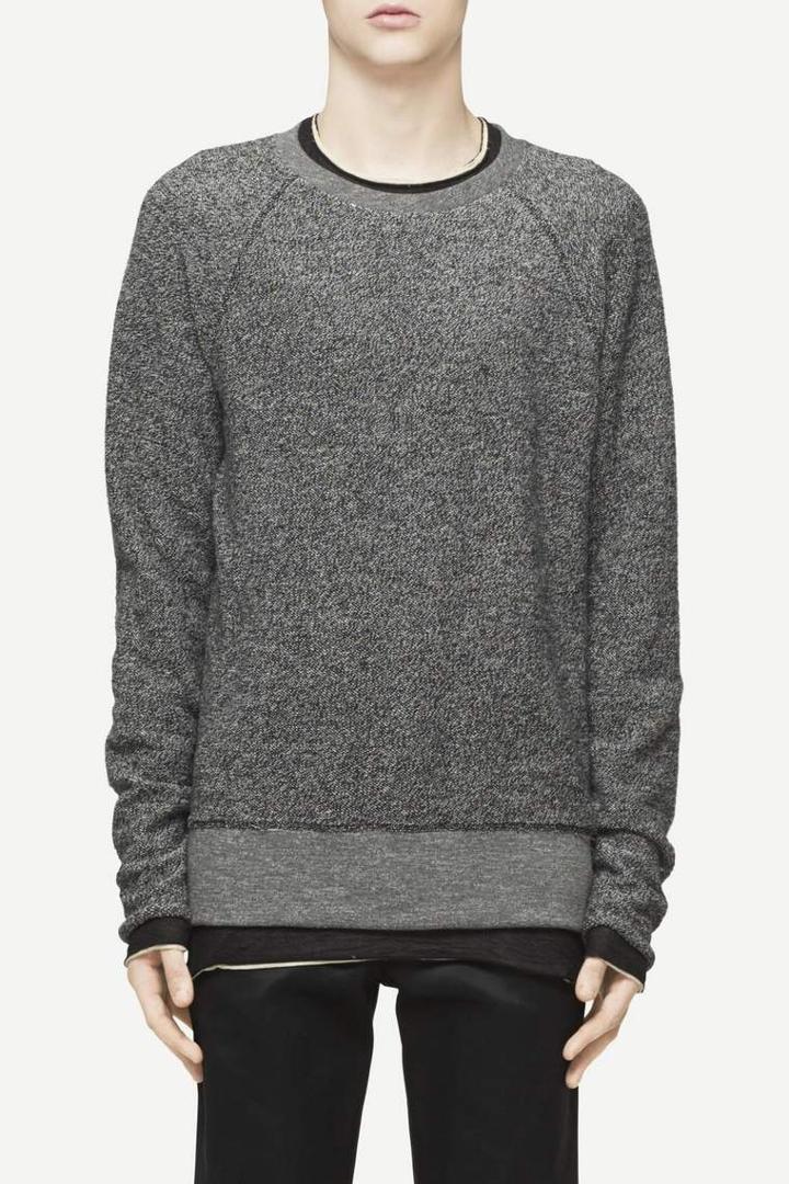 Rag & Bone - Clement Reverse Sweatshirt - Grey Heather - Xs