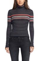 Rag & Bone - Fine Wool Turtleneck - Salute Stripe - Xxs