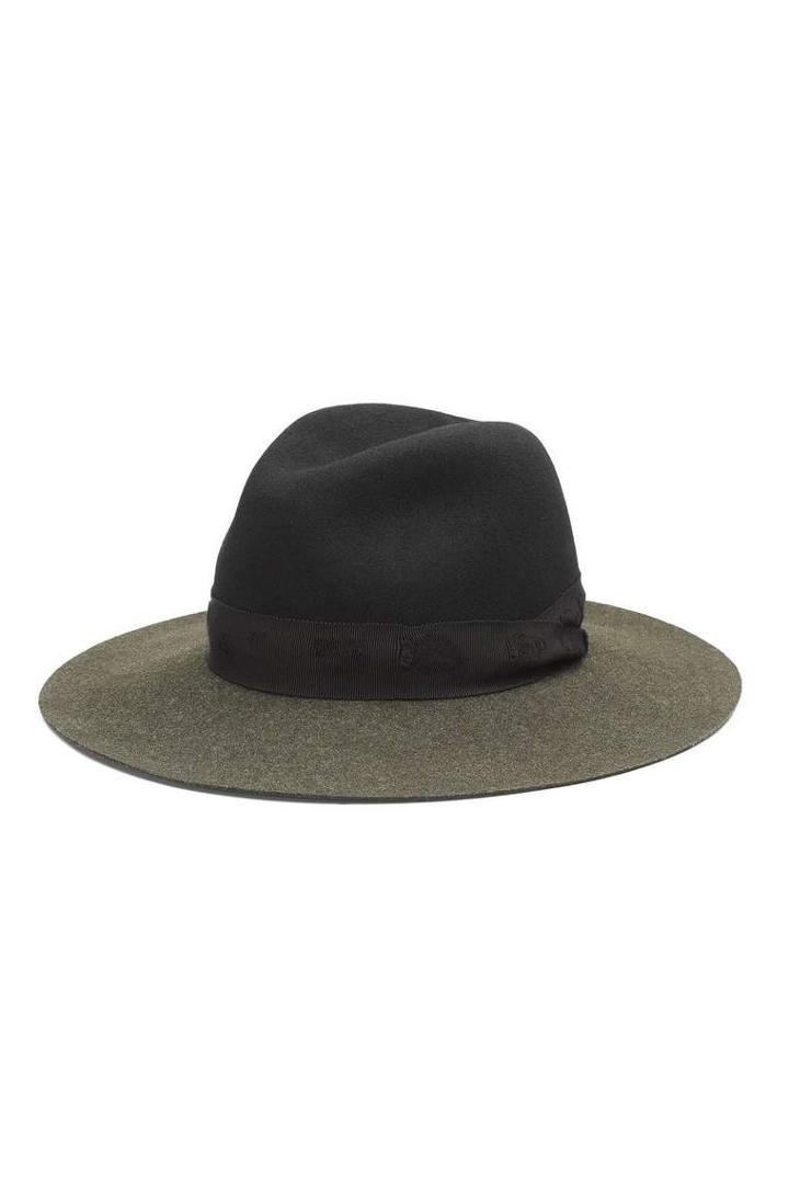 Rag & Bone - Wide Brim Fedora - Green Multi - M