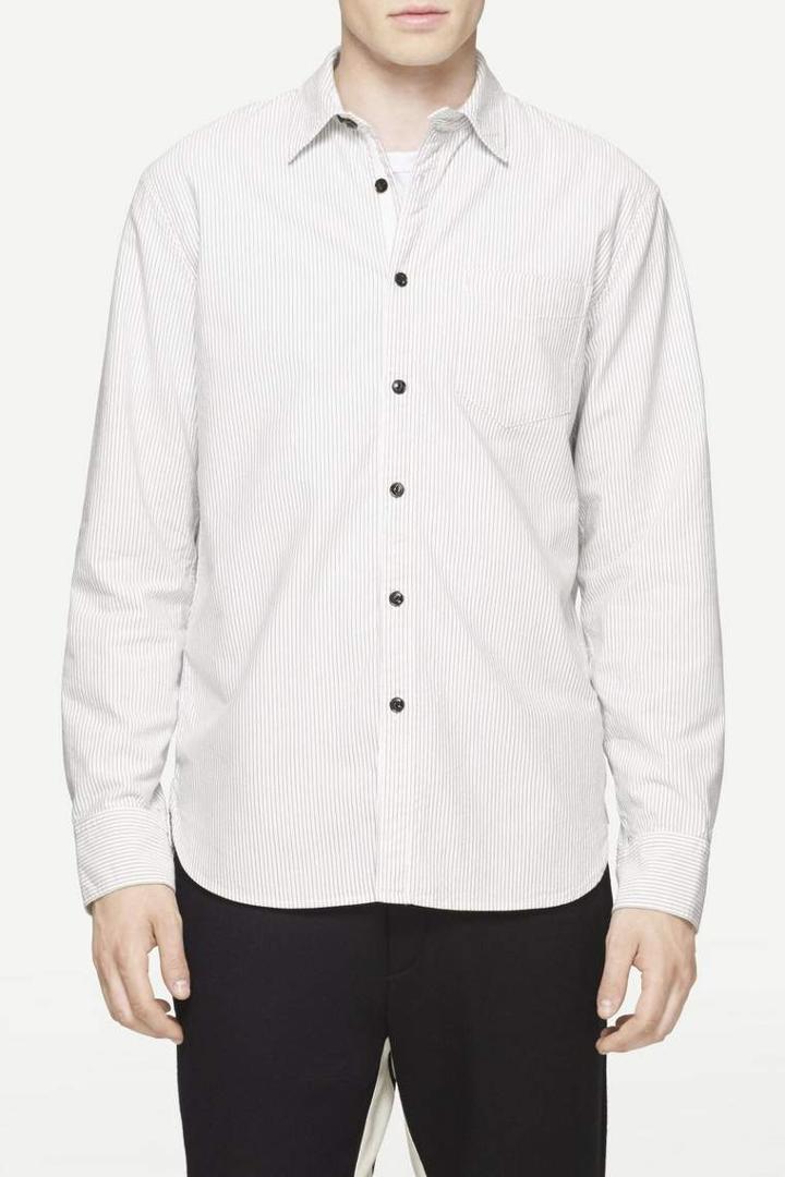 Rag & Bone - Field Shirt - Black Stripe - Xs