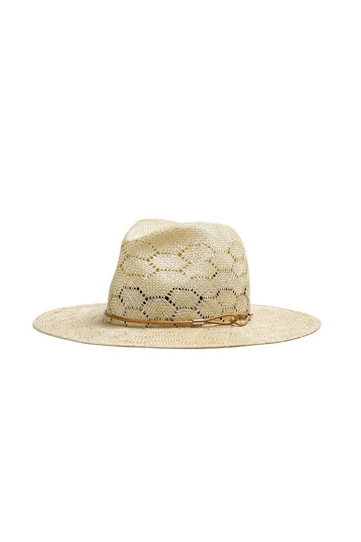 Rag & Bone - Straw Wide Brim Fedora - Natural - S