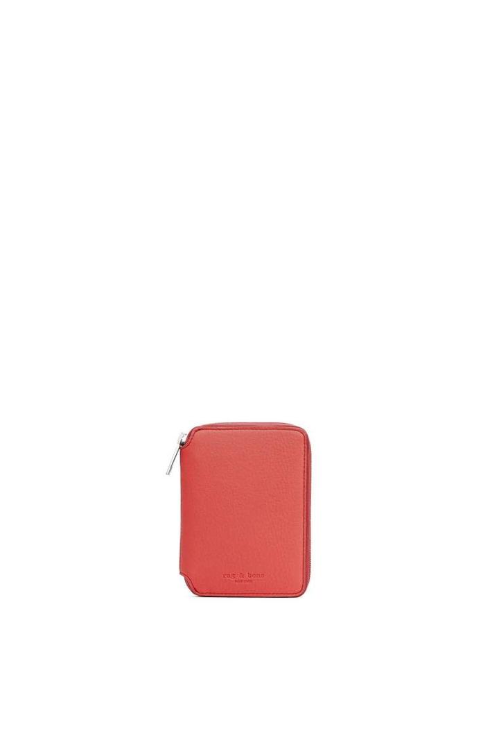 Rag & Bone - Small Zip Around Wallet - Crimson - One Size