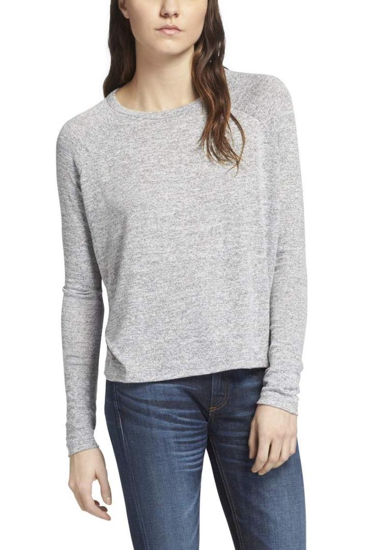 Rag & Bone - Camden Long Sleeve Tee - Light Grey - Xxs
