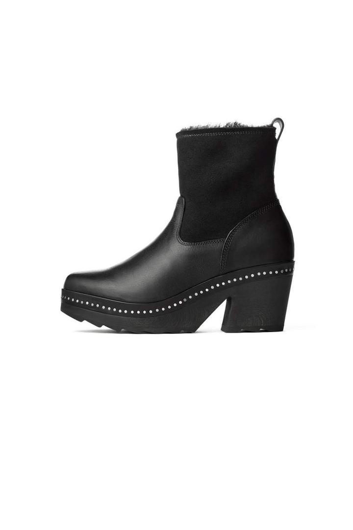 Rag & Bone - Nelson Clog - Black/ Shearling - 35 / 5
