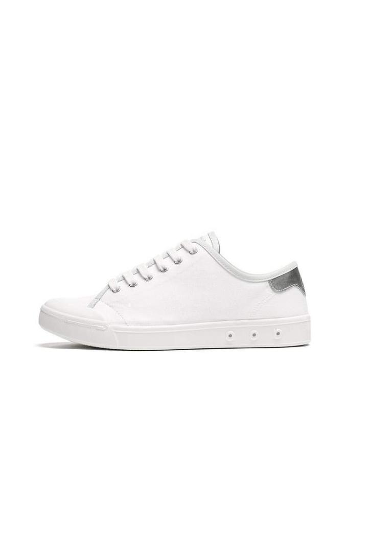 Rag & Bone - Womens Standard Issue Lace Up - White / Silver - 35 / 5