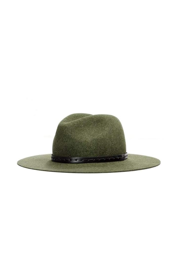 Rag & Bone - Wide Brim Fedora - Green Multi - S