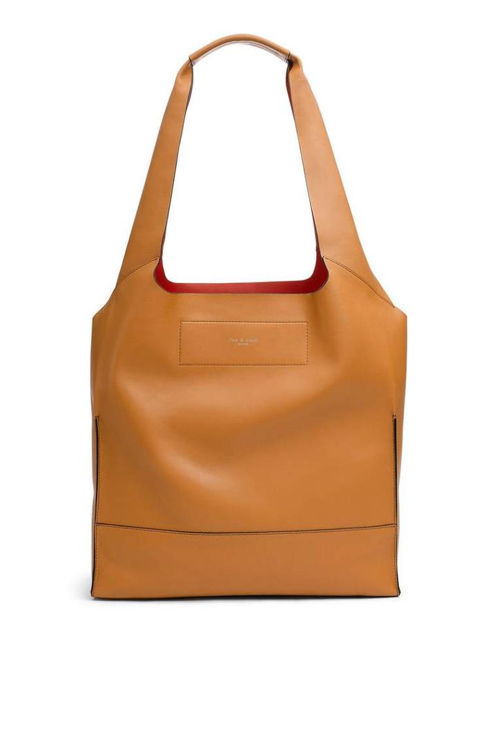 Rag & Bone - Walker Shopper Tote - Caramel/ Red - One Size