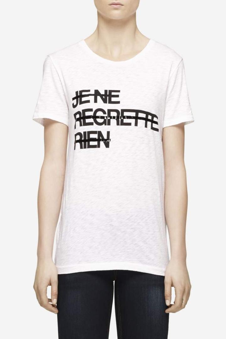 Rag & Bone - Je Ne Regrette Rien Boyfriend Tee - Bright White - Xxs
