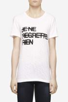 Rag & Bone - Je Ne Regrette Rien Boyfriend Tee - Bright White - Xxs