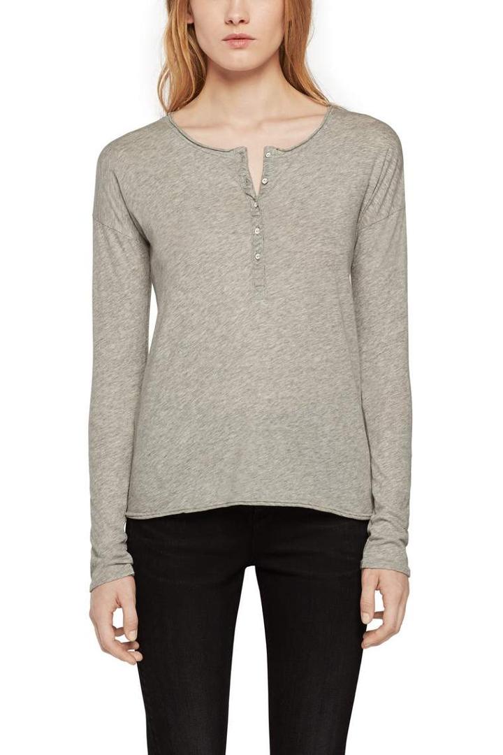 Rag & Bone - Slacker Henley - Heather Grey - Xxs