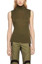 Rag & Bone - Briony T-neck Sleeveless - Army Green - Xxs