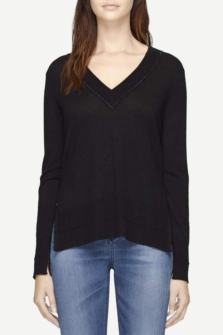 Rag & Bone - Leanna V-neck - Black - Xxs