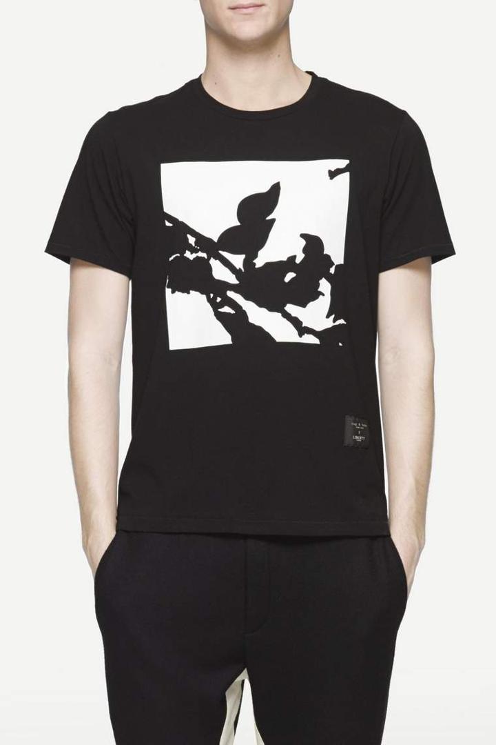 Rag & Bone - Liberty Print Tee - Black - Xs