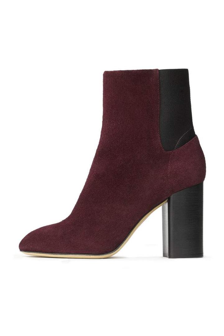 Rag & Bone - Agnes Boot - Burgundy Suede - 35 / 5