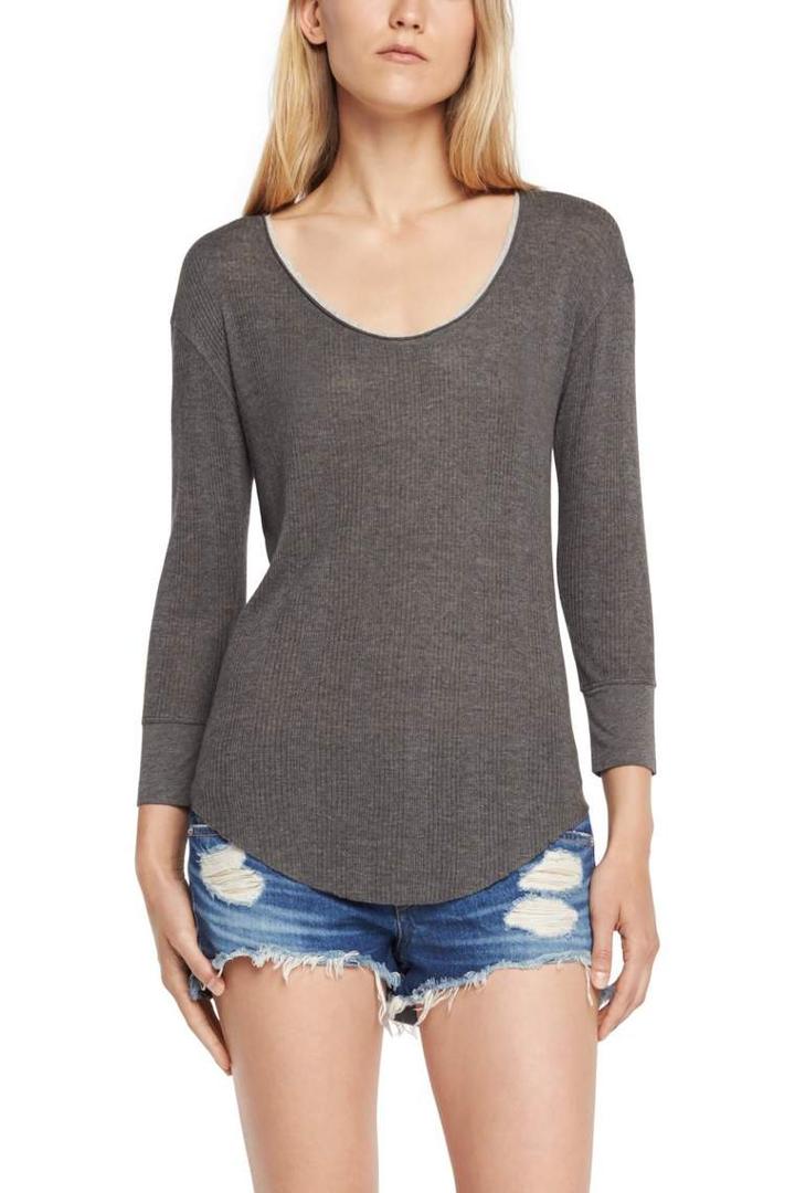 Rag & Bone - 90's Long Sleeve - Dark Heather Grey - Xxs