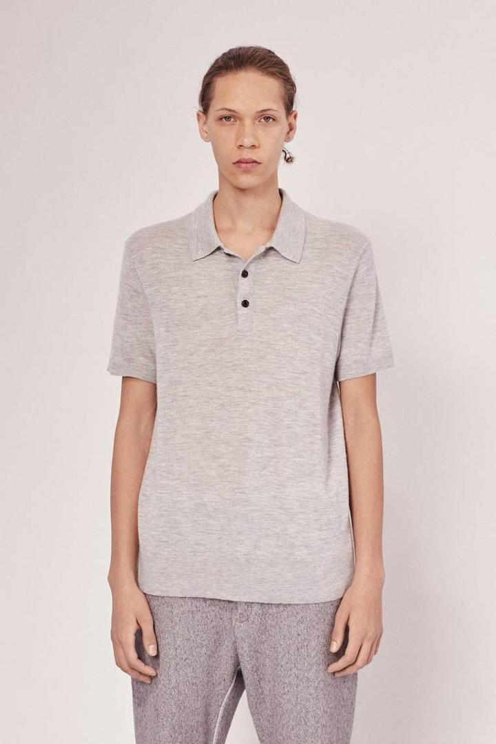 Rag & Bone - Mason Polo - Heather Grey - Xs