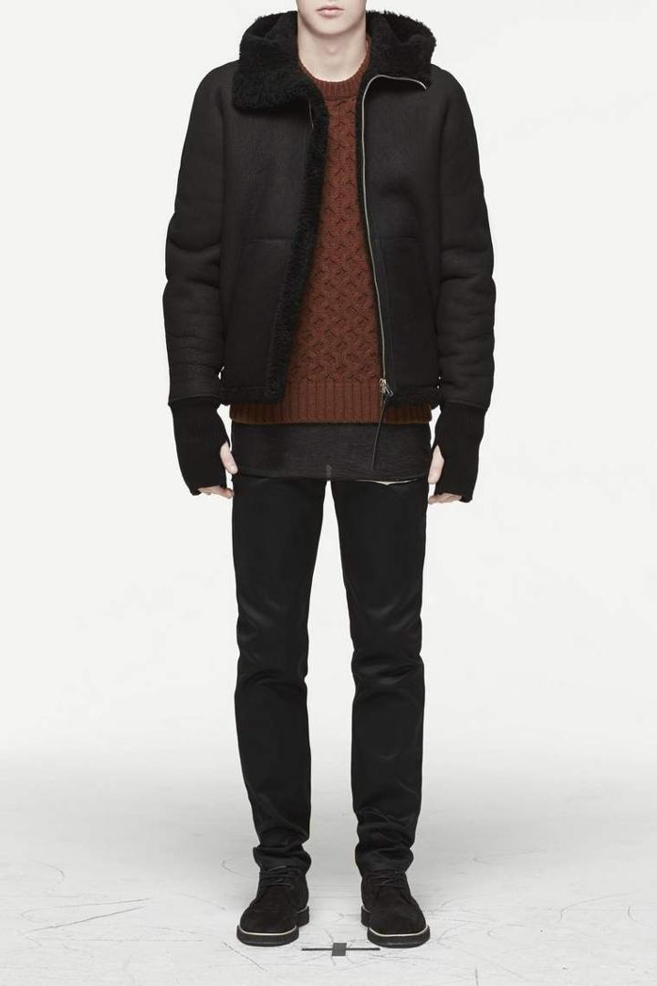 Rag & Bone - Knox Flight Jacket - Black - Xs