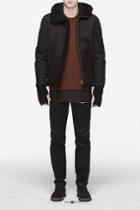 Rag & Bone - Knox Flight Jacket - Black - Xs