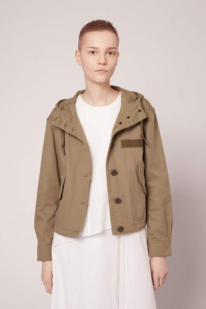 Rag & Bone - Laurel Cropped Parka - Army Green - Xxs