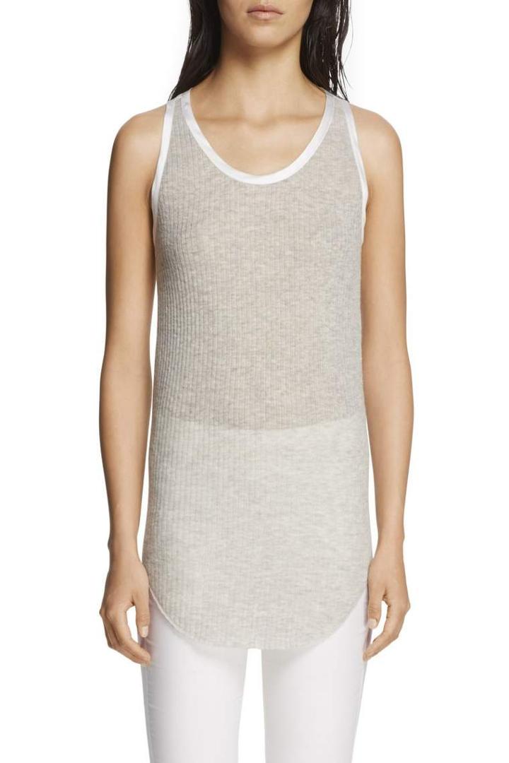Rag & Bone - Marisol Tank Top - Light Grey - Xxs