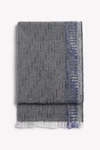Rag & Bone - Chevron Border Scarf - Navy - One Size