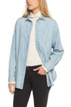 Rag & Bone - Boyfriend Shirt - Embroidery - Chambray - Xxs