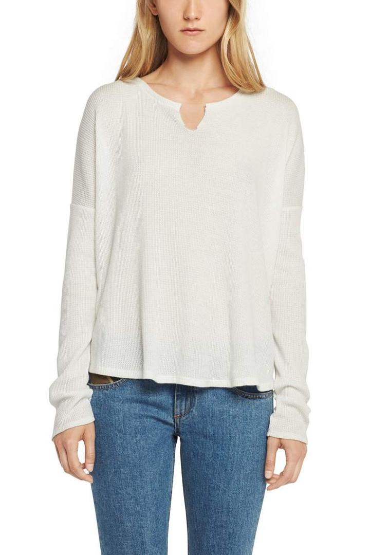 Rag & Bone - Sierra Long Sleeve Waffle - Ivory - Xxs