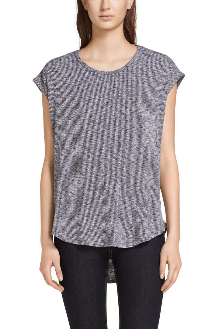 Rag & Bone - Highland Drape Tee - Navy/ White - Xxs