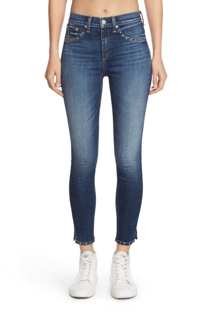 Rag & Bone - 10 Inch Capri With Slit - Stud Cadiz - 23