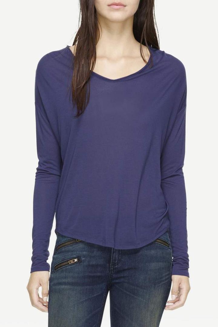 Rag & Bone - Femme Long Sleeve Tee - Navy - Xxs