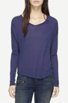 Rag & Bone - Femme Long Sleeve Tee - Navy - Xxs