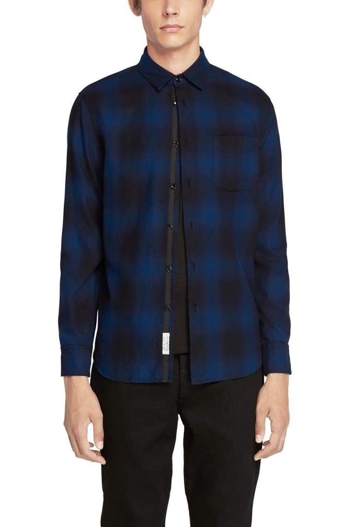 Rag & Bone - Beach Shirt - Blue Combo - Xs