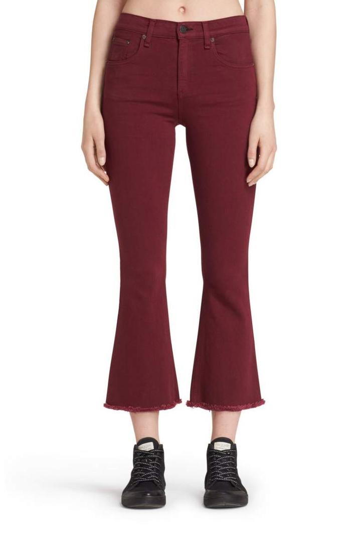 Rag & Bone - Crop Flare - Distressed Plum - 23