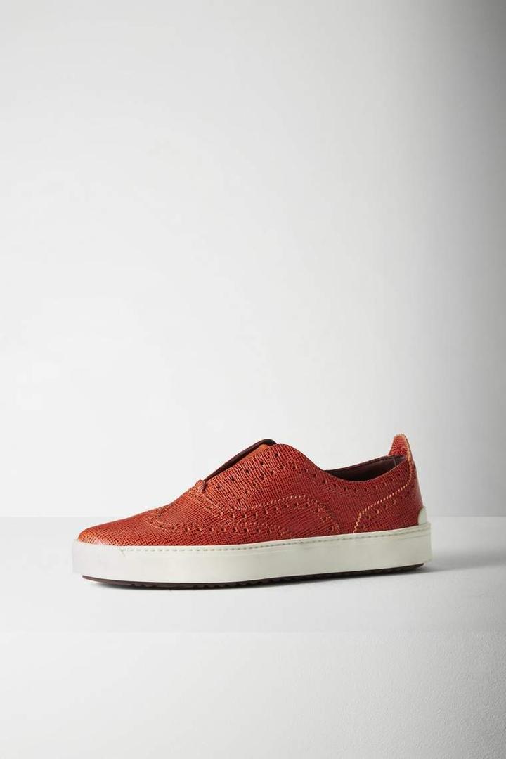 Rag & Bone - Meli Sneaker - Orange Saffiano - 35 / 5