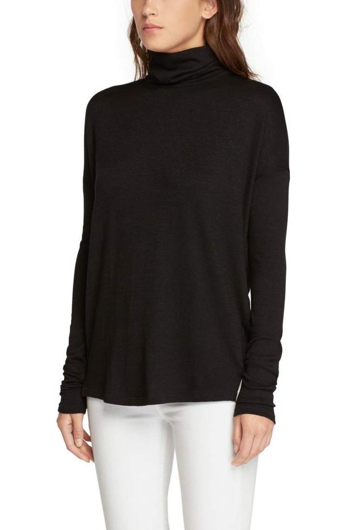 Rag & Bone - Cutout Long Sleeve Turtleneck - Black - Xxs