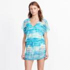 Ralph Lauren Lauren Striped Mesh Cover-up Blue