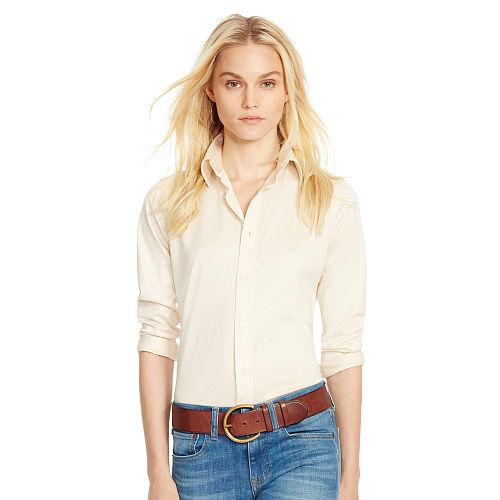 Polo Ralph Lauren Mercerized Cotton Lisle Shirt Sandtrap