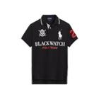 Ralph Lauren Custom Fit Mesh Polo Shirt Polo Black