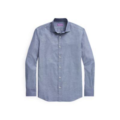 Ralph Lauren Herringbone Shirt Light Blue