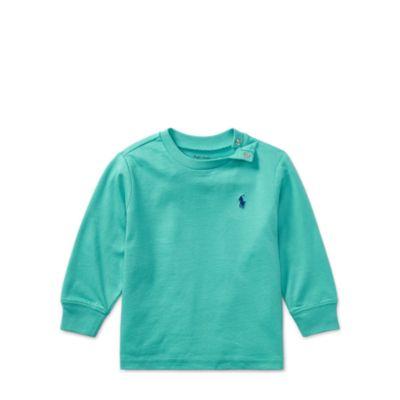 Ralph Lauren Cotton Jersey Crewneck T-shirt Bright Teal 6m