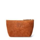 Ralph Lauren Roughout Suede Pouch Light Java 002