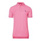 Ralph Lauren Custom Fit Piqu Polo Shirt Classic Bright Pink