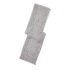 Polo Ralph Lauren Aran-knit Merino-blend Scarf Light Grey Donegal
