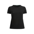 Ralph Lauren Ribbed Stretch Cotton T-shirt Polo Black