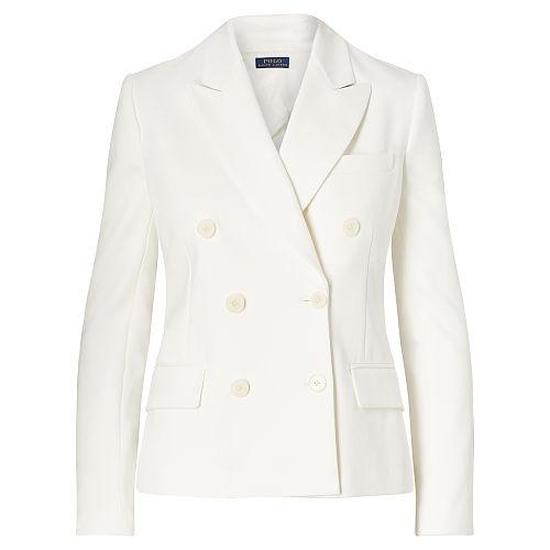 Polo Ralph Lauren Double-breasted Twill Jacket Off White