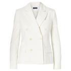 Polo Ralph Lauren Double-breasted Twill Jacket Off White