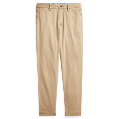 Ralph Lauren Stretch Cotton Straight Pant Luxury Tan